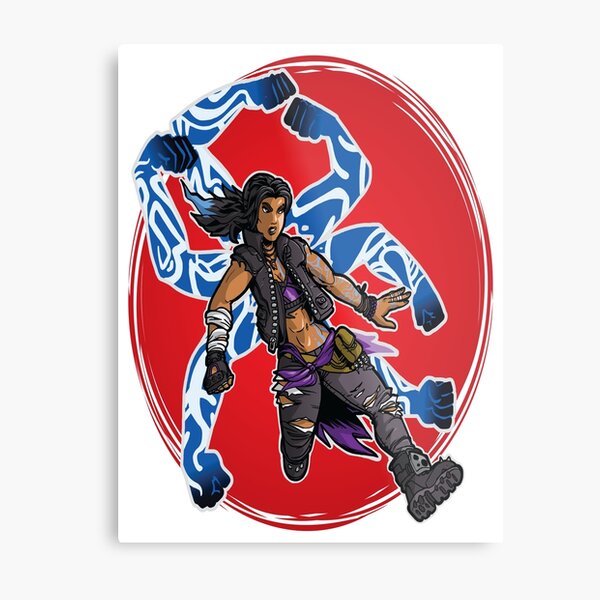 Amara The Siren Borderlands 3 The Tiger of Partali Metal Print