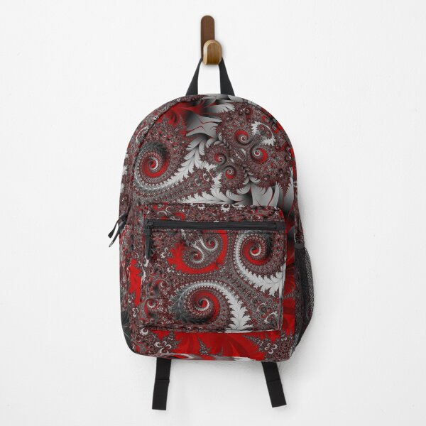 Item preview, Red and Black Intricate Feather Swirls Spirals designed and sold by RootSquare.
