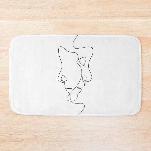 Item preview, Couple face one line minimal art designed and sold by Shoganaai.