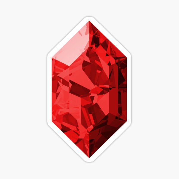 Item preview, Red Rupee Shattered Crystal designed and sold by gemdesignco.