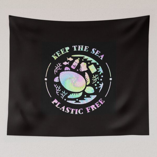 Item preview, Keep the sea plastic free- Pastel tie dye sea turtle designed and sold by samararibas.