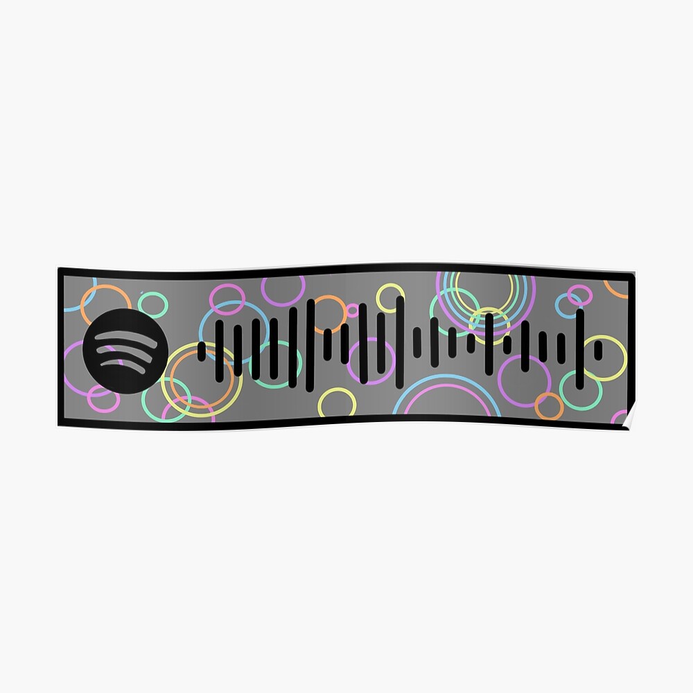 Circles By Malone Spotify Code Sticker By Creativebyclara Redbubble - goodbyes post malone roblox id code