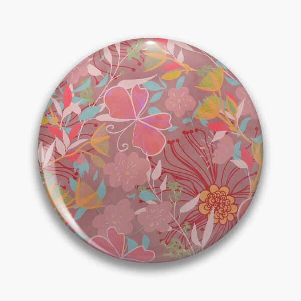 Item preview, Australian Floral Summer / dark pink background  designed and sold by Lidiebug.