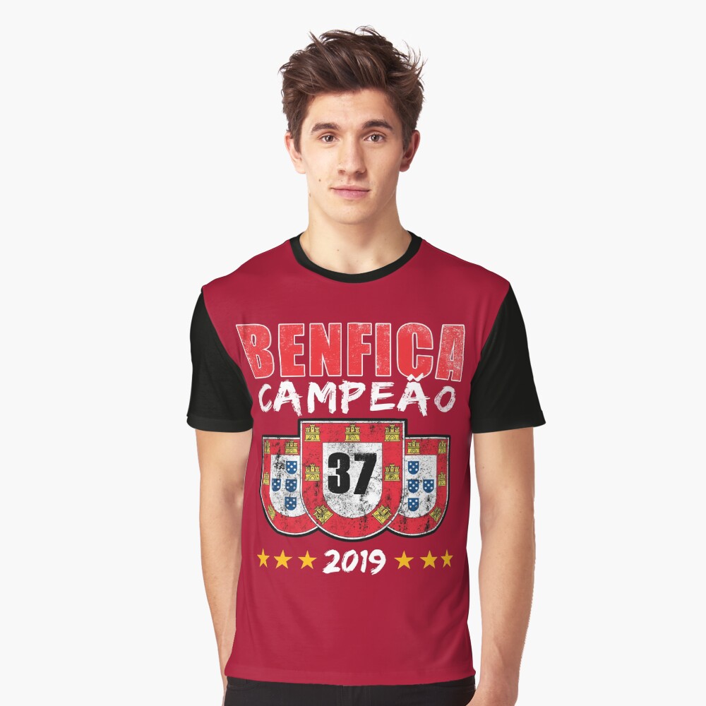 BENFICA CAMPEAO CHAMPIONS 2019 Fans Soccer Football Portugal T-Shirt