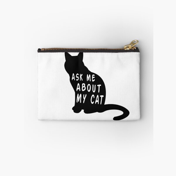 Item preview, Ask Me About My Cat Funny Feline Lover Novelty print designed and sold by nikkidawn74.