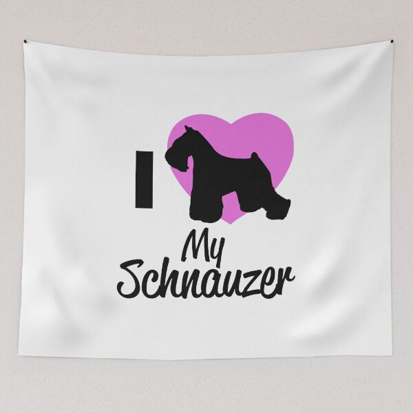 Item preview, I Heart My Schnauzer Novelty Graphic print for Dog Lovers designed and sold by nikkidawn74.