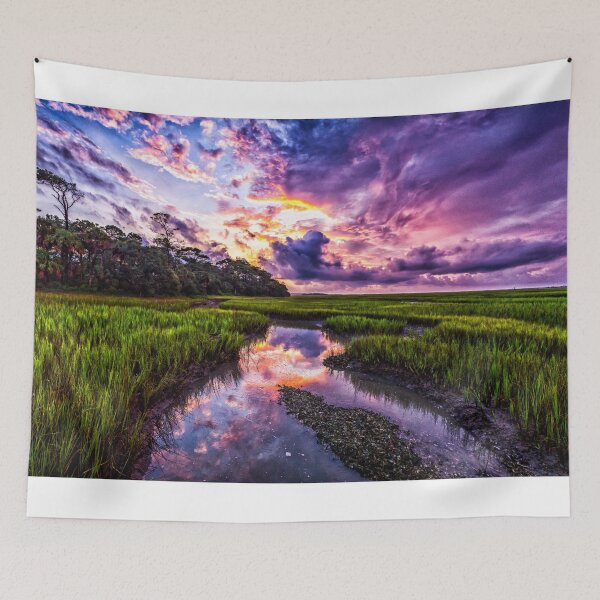Item preview, Sunrise over the marsh designed and sold by GestaltImagery.