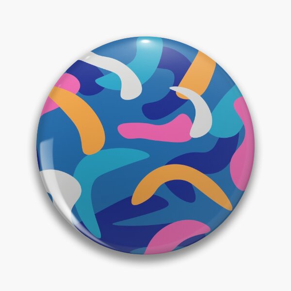 Item preview, Abstract colorful pattern with organic forms designed and sold by aziulmarinho.