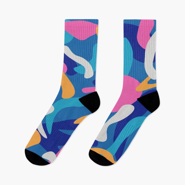 Item preview, Abstract colorful pattern with organic forms designed and sold by aziulmarinho.