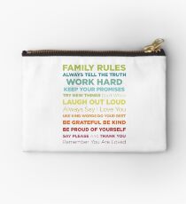 Family Rules Studio Pouch