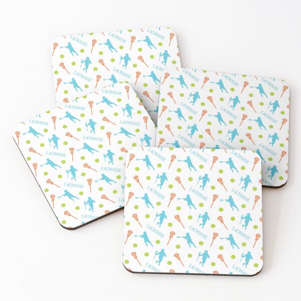 Item preview, Bright Tropical Colors Male Lacrosse Player Pattern designed and sold by Susan Says.