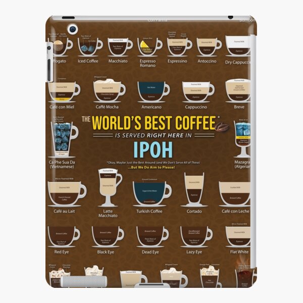 Ipoh Malaysia Perak Coffee Types Chart Ipad Case Skin By Coffee Meme Redbubble