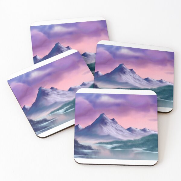 Item preview, cloudy mountain landscape designed and sold by elliessleeping.