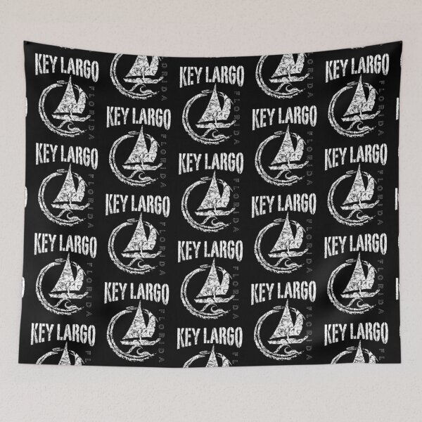 Item preview, Key Largo Florida Sailboat Sailing Yacht Nautical Wave Souvenir Gift designed and sold by ArtByBollwitt.