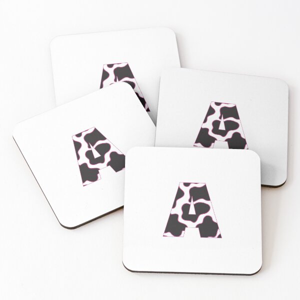 Item preview, cow print letter a designed and sold by keeganemma.