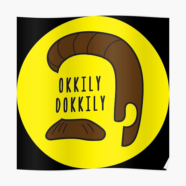 Okkily Dokkily Flanders design Poster
