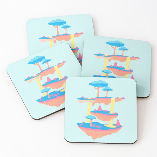 Item preview, Pastel Neon Floating Islands designed and sold by Fave101.