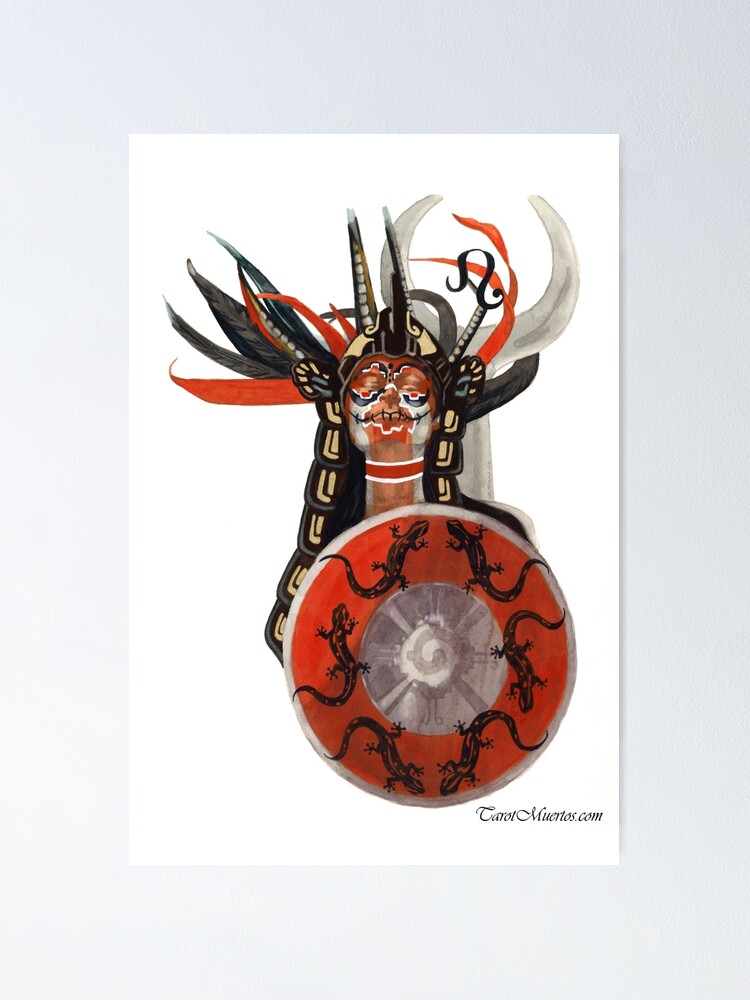Thumbnail 1 of 3, Poster, Knight of Scepters - Caballero de Cetros designed and sold by tarotmuertos.