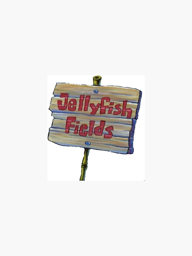Jellyfish Fields Sign Magnet for Sale by gsill