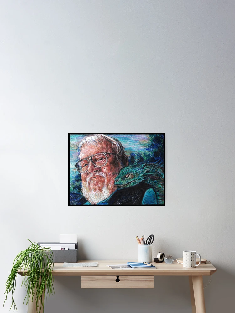 Thumbnail 2 of 3, Poster, George R. R. Martin, Father Of Dragons designed and sold by Neil Feigeles.