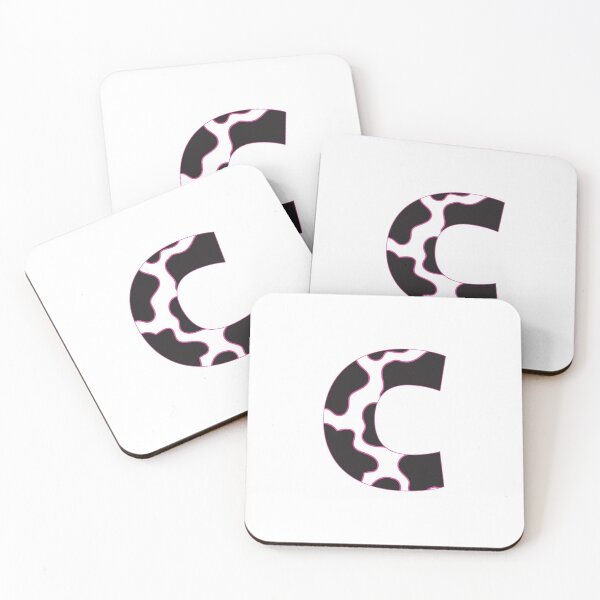 Item preview, cow print letter c designed and sold by keeganemma.