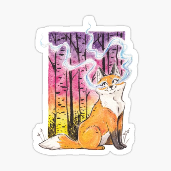 Item preview, Familier du renard magique designed and sold by kattvalk.