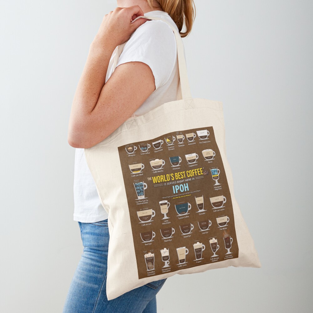 Ipoh Malaysia Perak Coffee Types Chart Tote Bag By Coffee Meme Redbubble