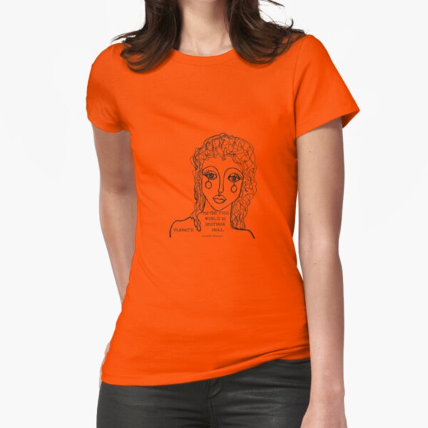 another planet's hell oneliner shirt Fitted T-Shirt