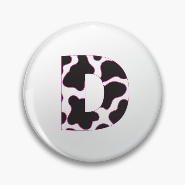Item preview, cow print letter d designed and sold by keeganemma.