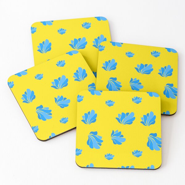 Item preview, vintage fantasy blue shells designed and sold by Filigranas Digitales.