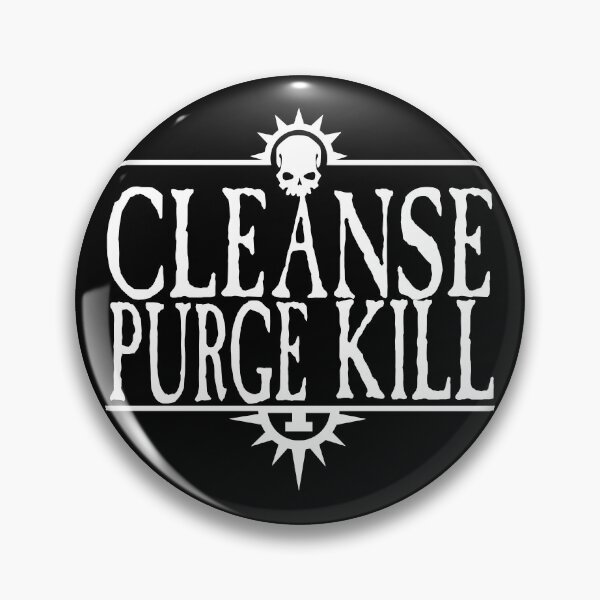 Item preview, Cleanse Purge Kill White designed and sold by SideQuest - Scribbled Chaos!.