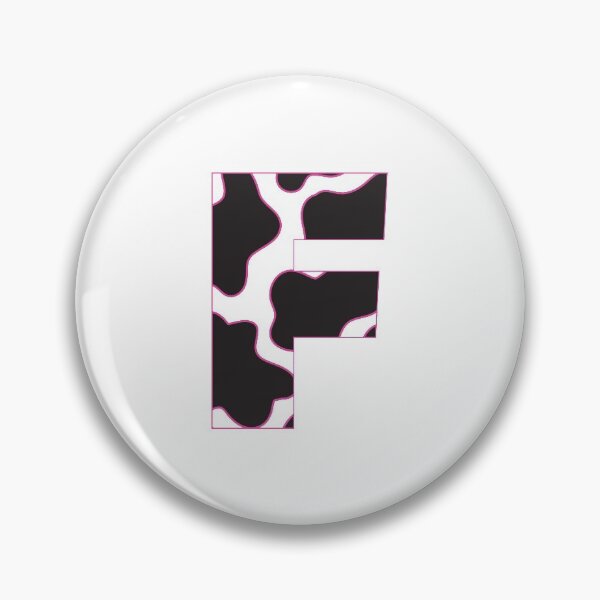 Item preview, cow print letter f designed and sold by keeganemma.