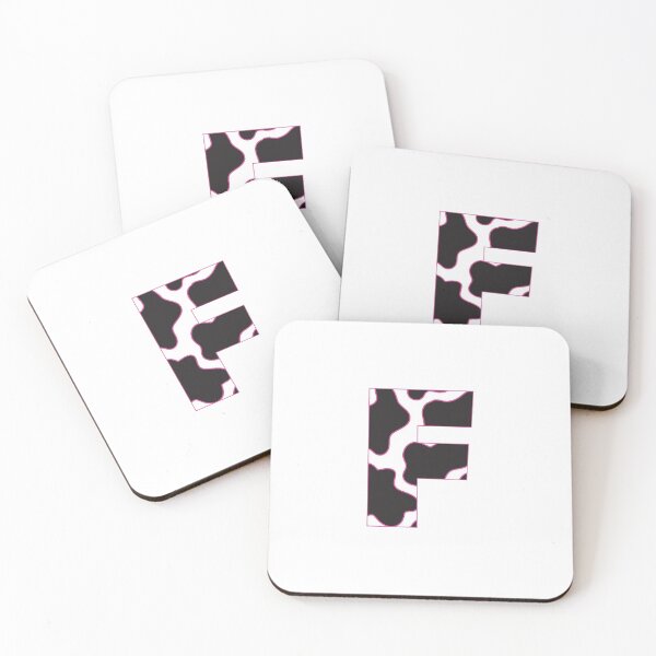 Item preview, cow print letter f designed and sold by keeganemma.