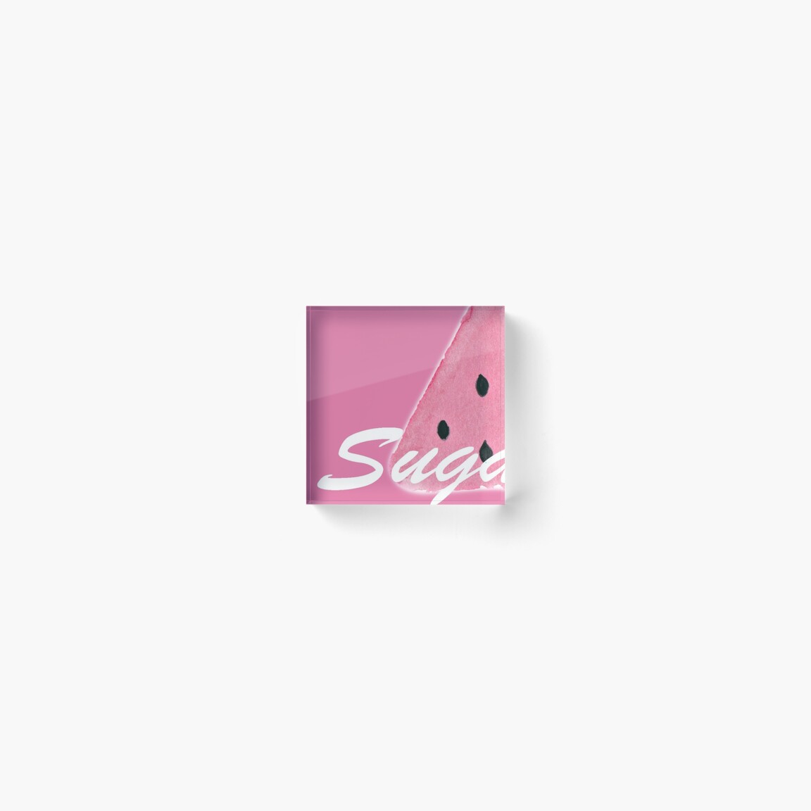 Watermelon Sugar Acrylic Block