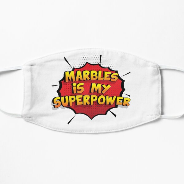 Marbles ist mein Superpower Lustiges Marbles Designgeschenk Flache Maske