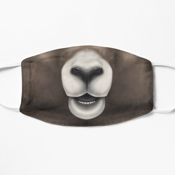 Bighorn Sheep Face Flat Mask