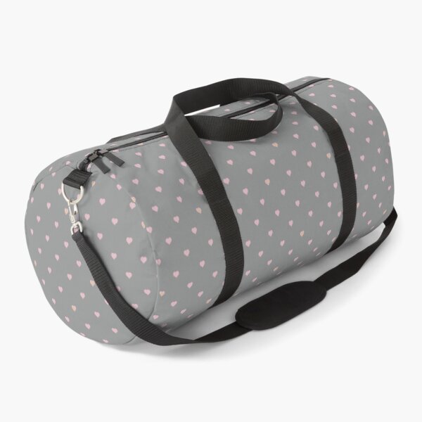 Stars Within Hearts on Gray Duffle Bag