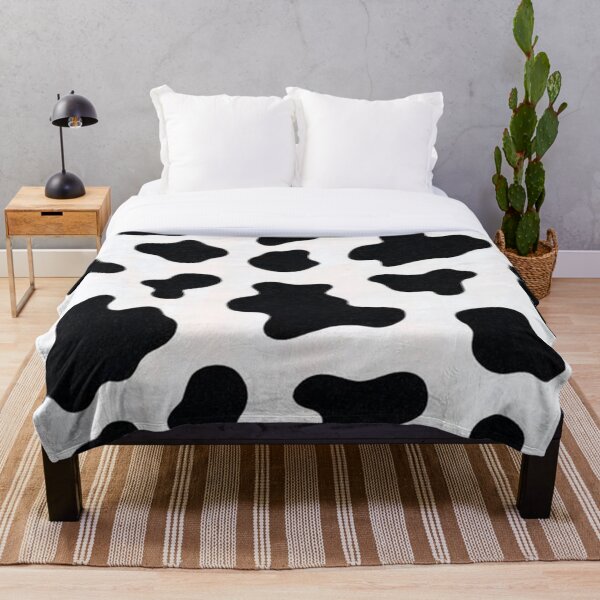 Cow Print Throw Blanket