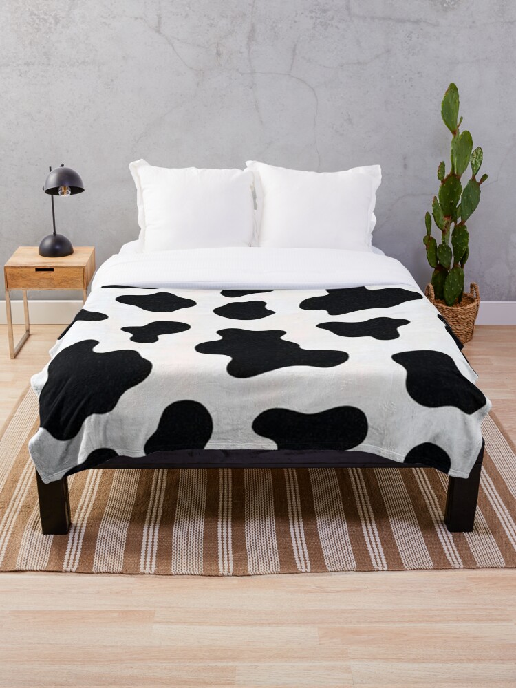 Cow Print Throw Blanket NEW