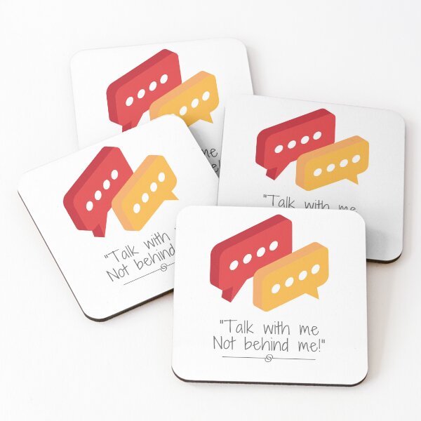 Item preview, Talk with me not behind me designed and sold by Adil Noushad.