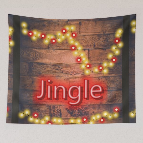 Item preview, Jingle LED Christmas lights on wood. designed and sold by Robyn18.