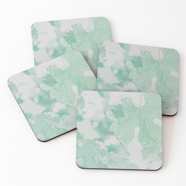 Item preview, Teal vine leaves, pattern designed and sold by LorandQuest.