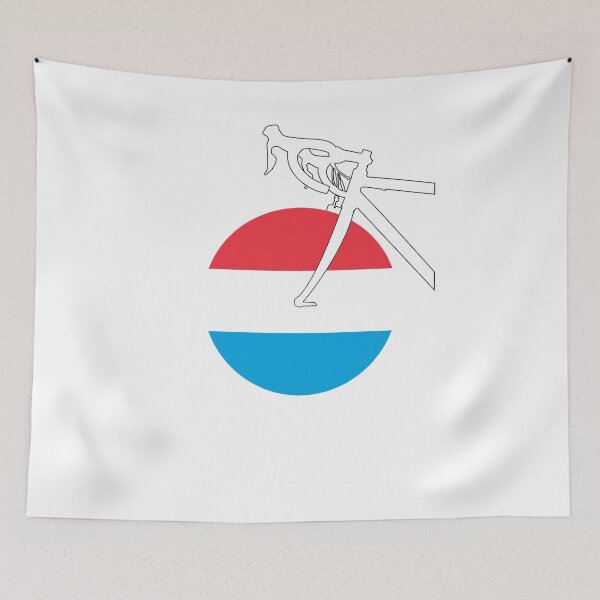 Item preview, Road Bicycle Luxembourger Flag designed and sold by RabeDesigns.