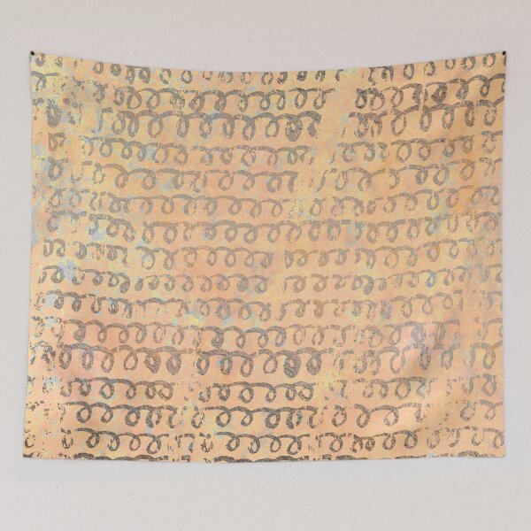 Item preview, Golden Curls Pattern on watercolor background designed and sold by Eduardo Tavares.