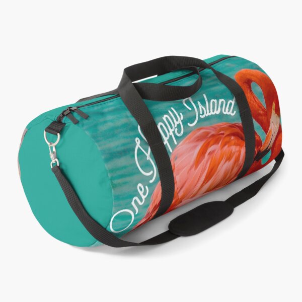 Item preview, One Happy Island flamingo designed and sold by Jasmine Geerman Zehl.