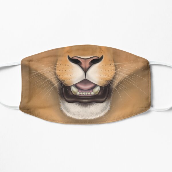 Lioness Face Flat Mask