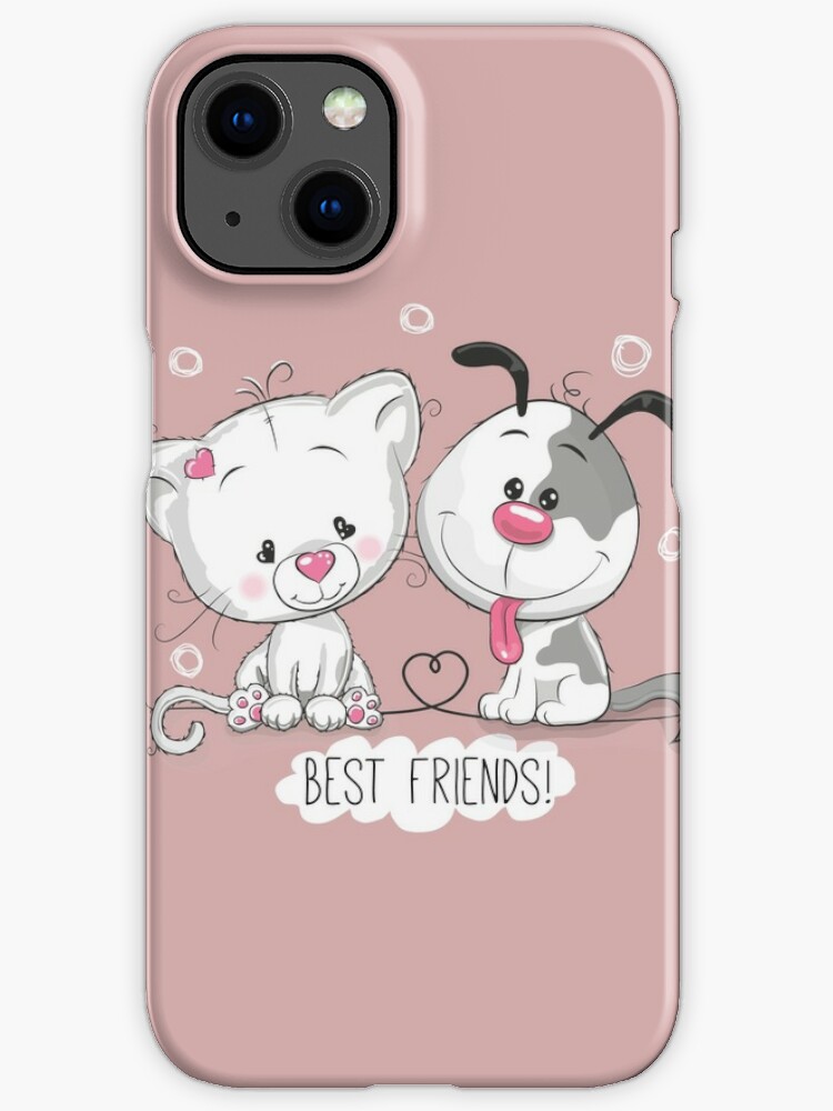 Best Friends Cat And Dog Couple Twins Boy And Girl Holding Hands Cartoon Drawing Love Animation Anime Love Couple Valentines Day Iphone Case For Sale By Modymagic3 Redbubble