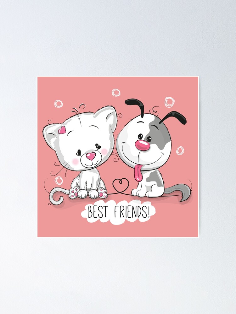 best friends,cat and dog ,couple,Twins, Boy and girl holding hands , Cartoon  Drawing Love Animation, Anime Love  day