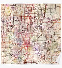 Columbus Karte Poster