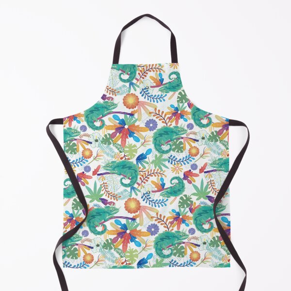 Item preview, Chameleon in the Jungle Seamless pattern	 designed and sold by Ihavemalak.